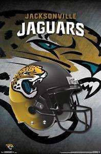 Jacksonville Jaguars Football Logo - JACKSONVILLE JAGUARS - HELMET LOGO POSTER - 22x34 NFL ...