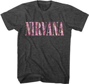 Nirvana Flower Logo - Details about NIRVANA FLORAL LOGO FLOWER ROCK GRUNGE MUSIC GROHL KURT  COBAIN T SHIRT S-2XL