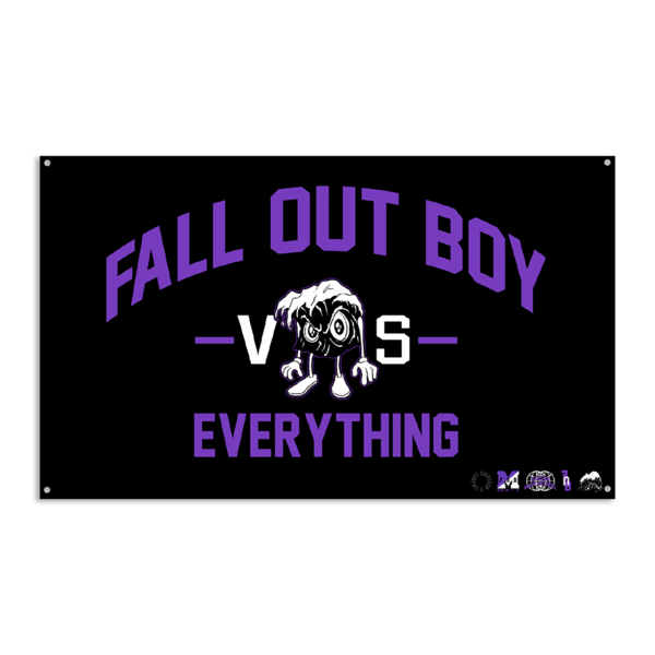 FOB Mania Logo - Fall Out Boy - FOB vs. Everything Wall Flag | Accessories | Fall Out Boy