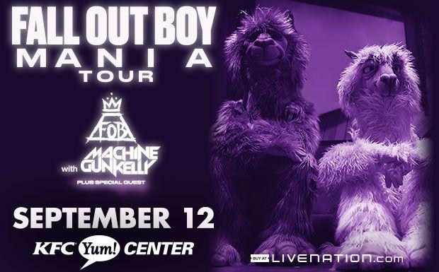 FOB Mania Logo - Fall Out Boy: The M A N I A Tour with Machine Gun Kelly. KFC