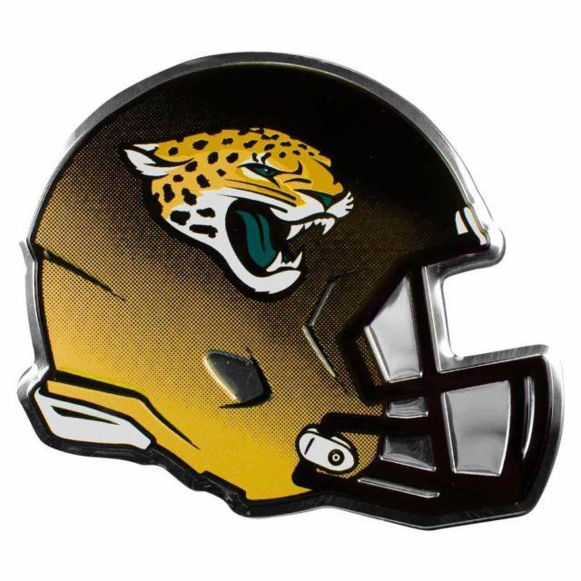 Jacksonville Jaguars Helmet Logo - NFL Henf14 Jacksonville Jaguars Premium 3 D Aluminum Helmet Sticket