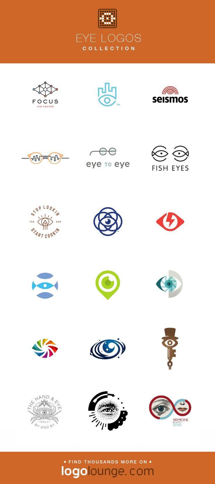 Look with Eyes Logo - Logo Collection : Eye vector logo designs. Pupil, sight, see