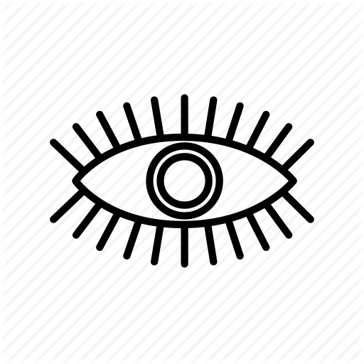 Look with Eyes Logo - Eye, eyelashes, eyes, halloween, logo, look, scary icon