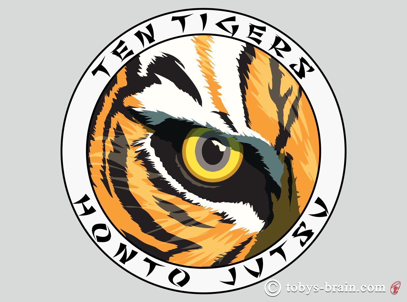 Look with Eyes Logo - Ten Tigers Jiujitsu: Tiger Eye Logo