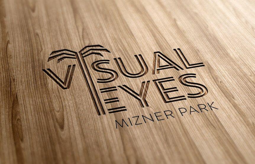 Look with Eyes Logo - Visual Eyes has a new look! Optometrist and Eye Doctor at Mizner Park