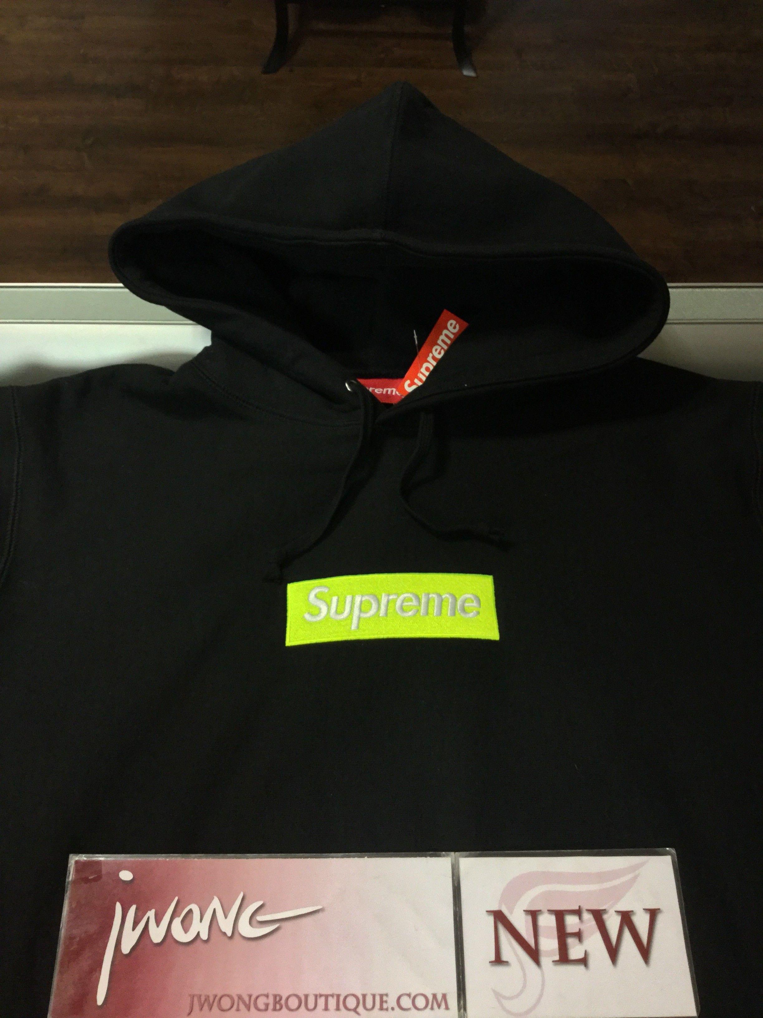 Black Supreme Logo - 2017 Supreme Box Logo Hooded Sweatshirt Black | Jwong Boutique