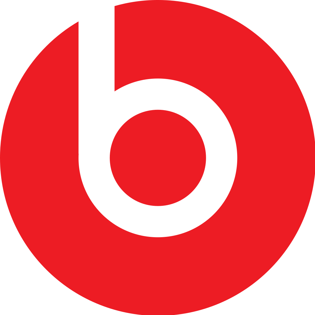 Red and White B Logo - Beats Logo / Electronics / Logonoid.com