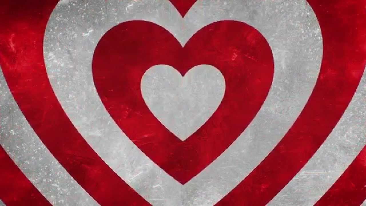 Red White Heart Logo - Red & White Hearts Motion Graphics Background Loop