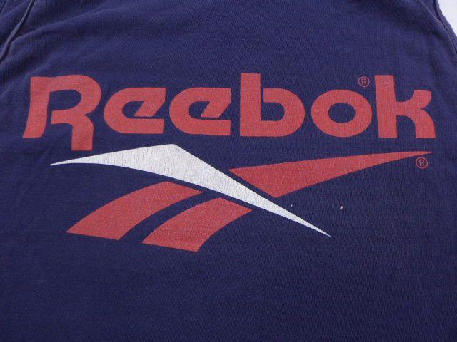 Old Reebok Logo - RUSHOUT: Old clothes vintage tank top Reebok REEBOK logo dark blue ...