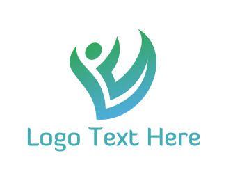 Abstract Person Logo - Logo Maker - Customize this 