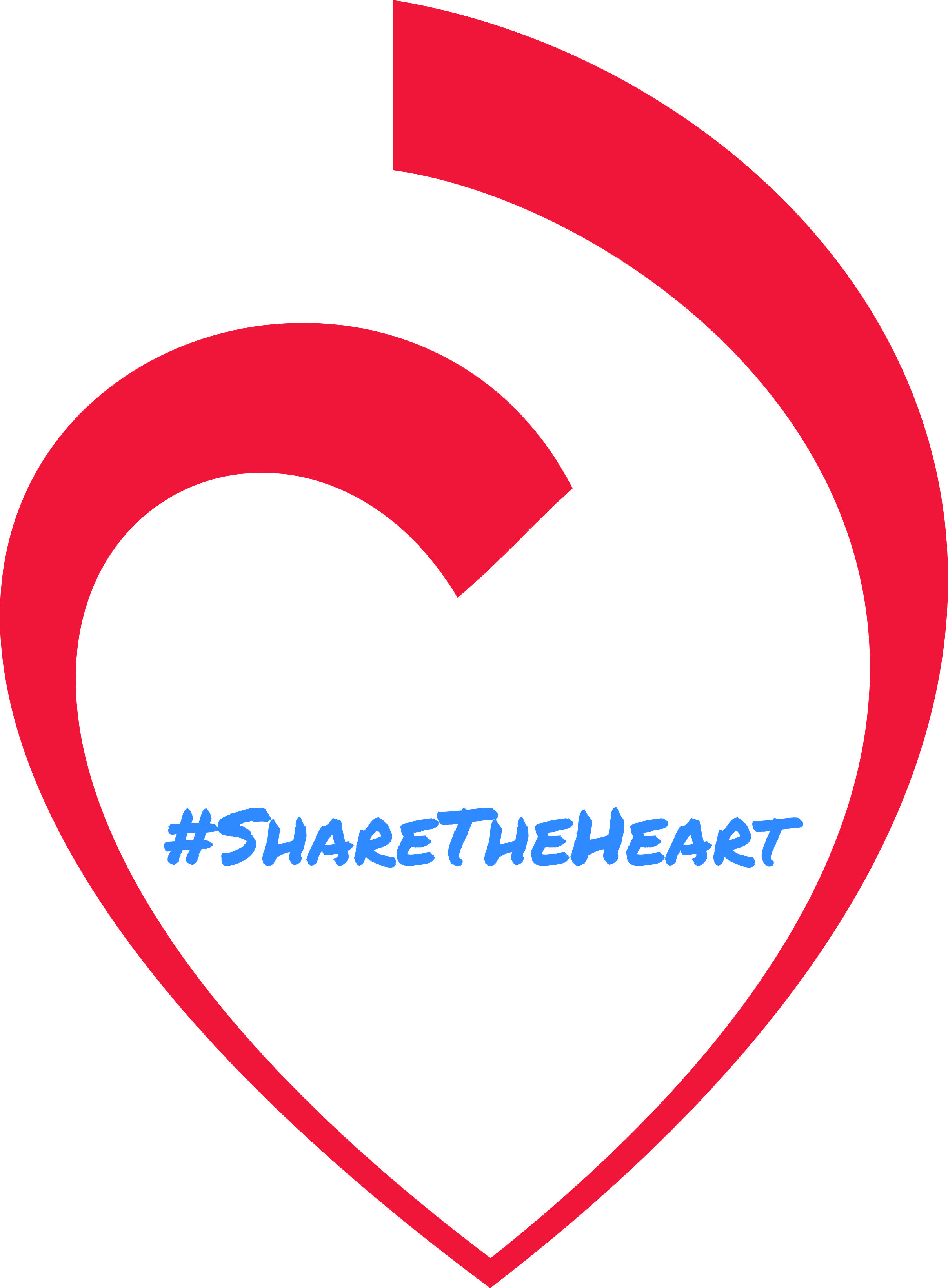 Red White Heart Logo - Share The Heart Month