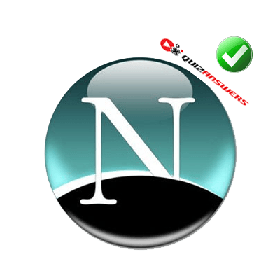 Blue N Logo - White N In Blue Circle Logo - Logo Vector Online 2019