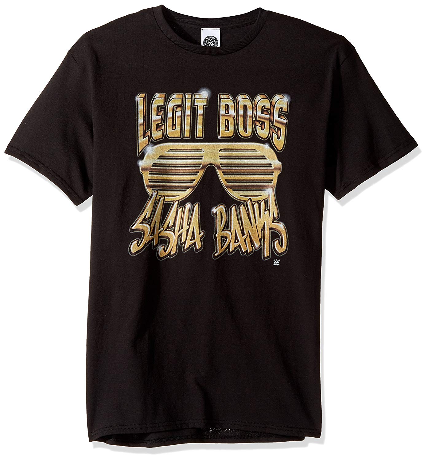 Sasa Bank Logo - Amazon.com: WWE Men's Legit Boss Sasha Banks T-Shirt: Clothing
