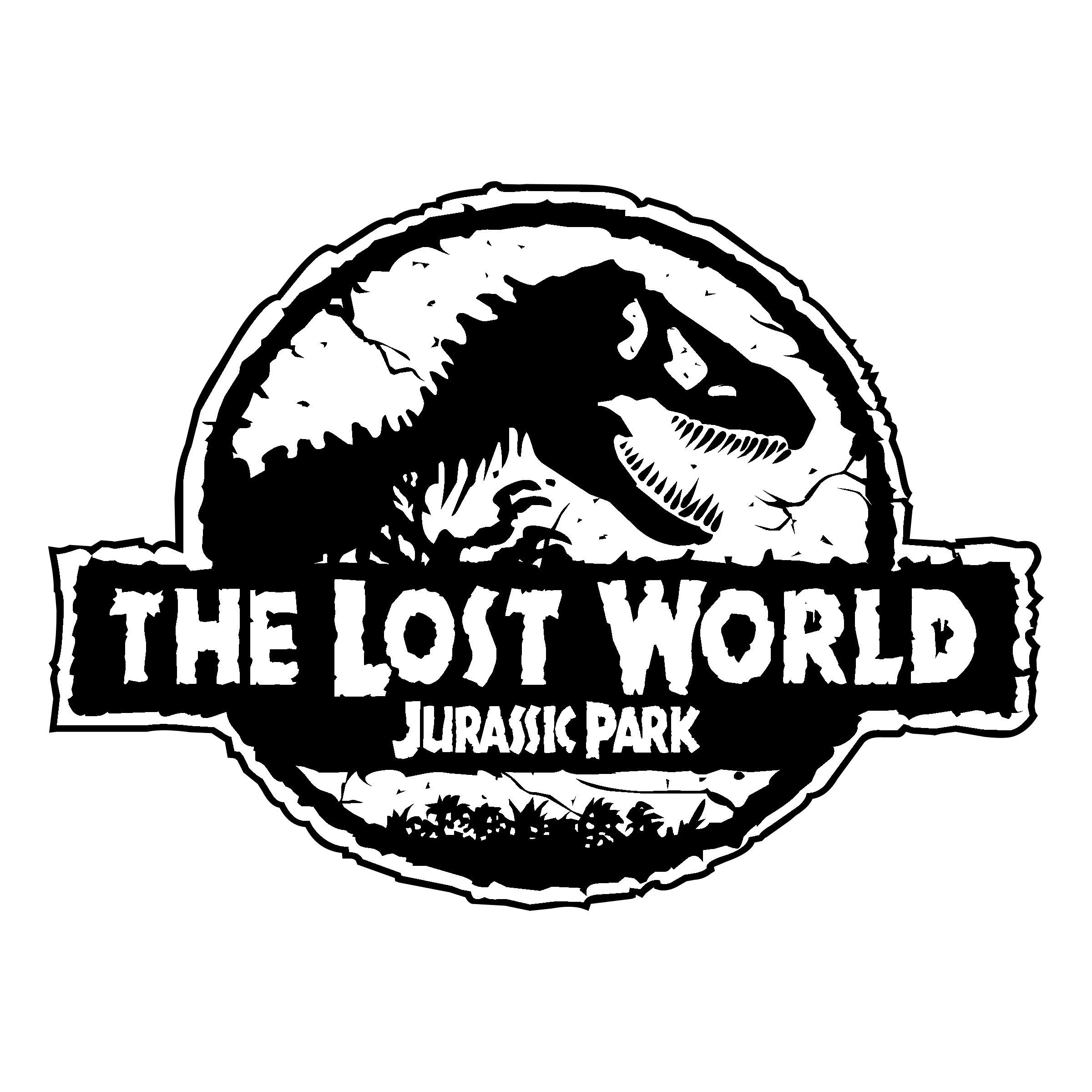 Jurassic Park Black and White Logo - Jurassic Park Logo PNG Transparent & SVG Vector