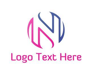 N in Circle Logo - Letter N Logo Maker