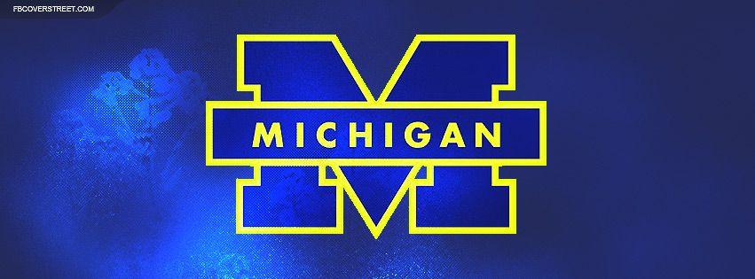 U of M Football Logo - University of Michigan Logo Facebook Cover - FBCoverStreet.com