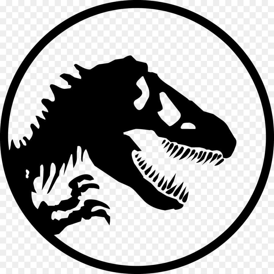 Jurassic Park Black and White Logo - Jurassic Park Logo Printing world png download