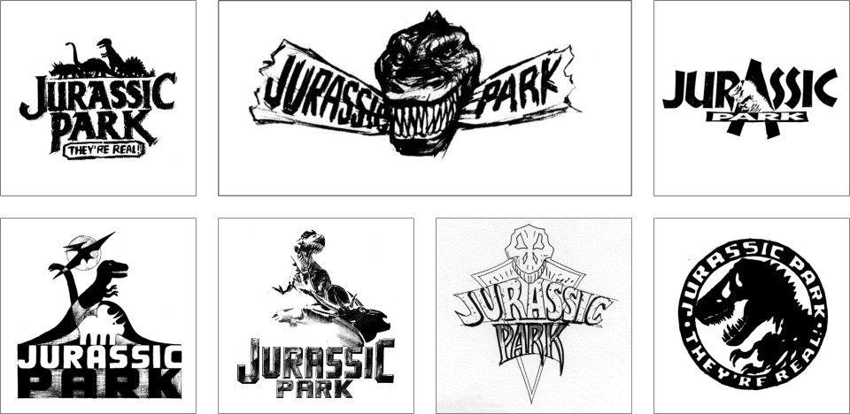 Jurassic Park Black and White Logo - The Hidden History of the Jurassic Park Logo