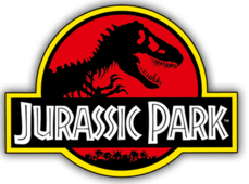 Jurassic Park Logo Vieilli Noir Capuche 