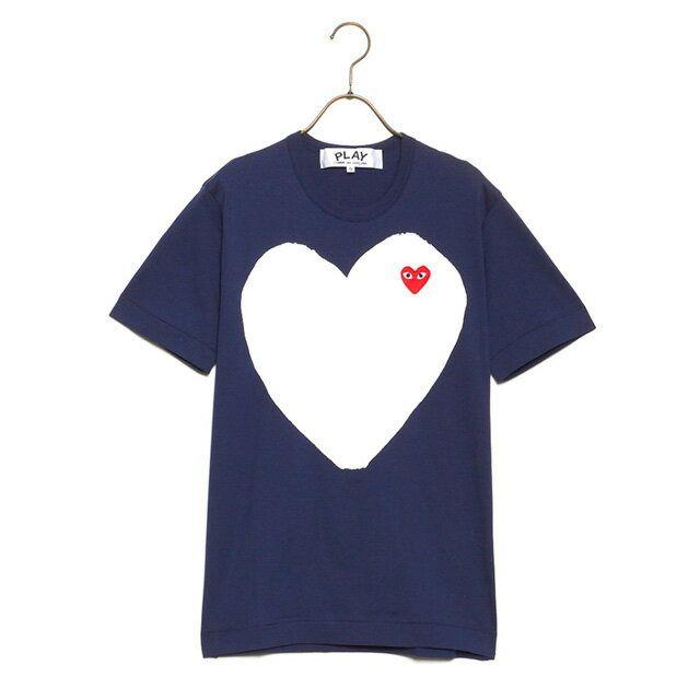 Red White Heart Logo - Salada Bowl: コムデギャルソン COMME des GARCONS T-shirt men PLAY ...