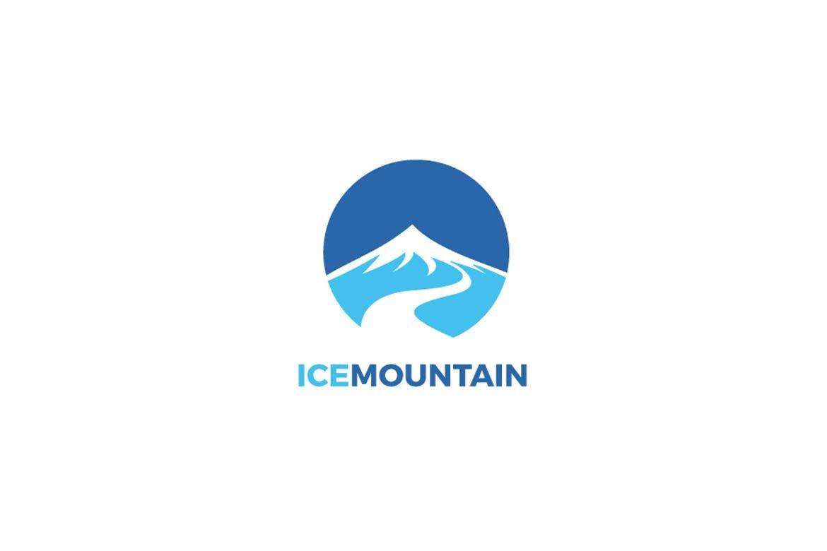 Ice Mountain Logo - Ice Mountain Logo Template AI, EPS | Logo Templates | Pinterest ...