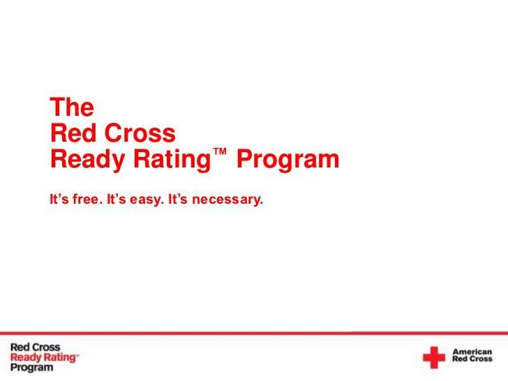 Red Cross Ready Rating Logo - Ready Rating Presentation