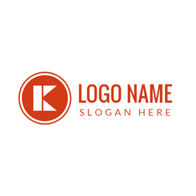 Orange and Red K Logo - Free K Logo Designs | DesignEvo Logo Maker