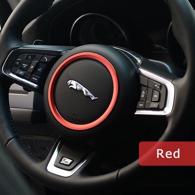 Jaguar Automotive Logo - DSYCAR Zinc alloy Steering wheel decoration ring sticker logo Car ...