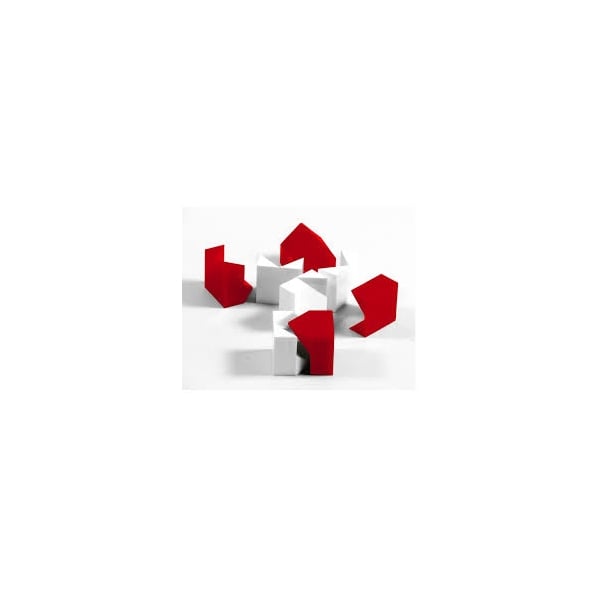 White with a Red K Logo - K Dron (Red & White)