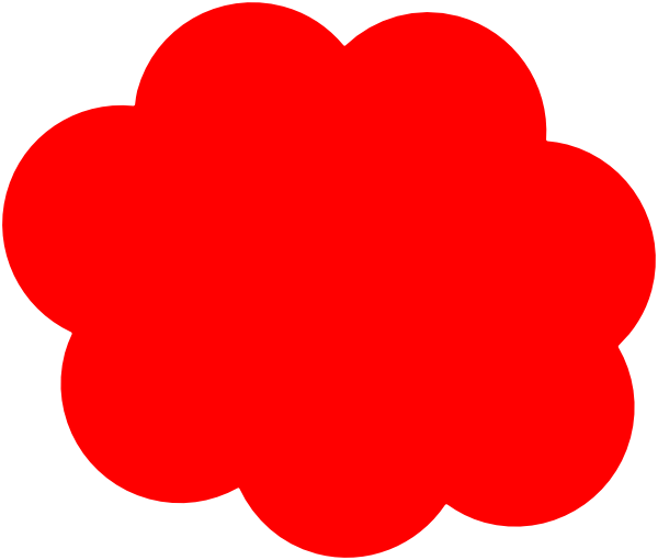 Red Cloud Yellow Logo - Red Cloud Clip Art at Clker.com - vector clip art online, royalty ...