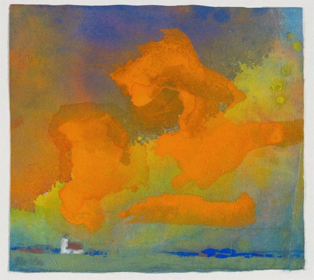 Red Yellow Cloud Logo - Red and Yellow Cloud by Emil Nolde