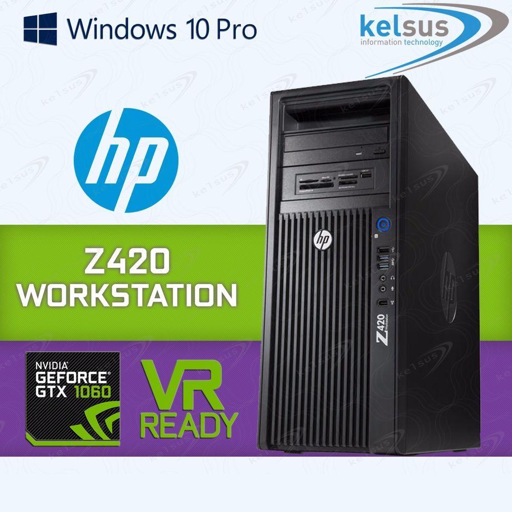 Xeon Gaming Logo - HP Z420 VR Ready Gaming Workstation Quad Core Xeon E5-1620 GTX 1070 ...