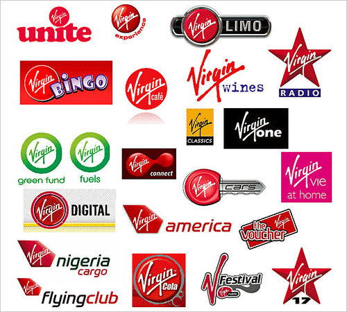 Alcohol Brand Logo - The 200 brands of Virgin | Logo design • Branding • Graphic design