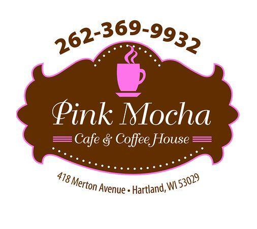 Orange Pink Logo - Pink Mocha Cafe Logo of Pink Mocha Cafe, Hartland