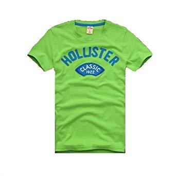 Green M Logo - Hollister Men's Cotton T-shirt 'Classic 1922' logo - Green (M ...
