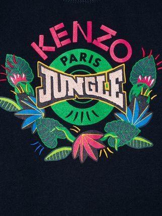 Jungle Logo - Kenzo Kids Jungle logo printed sweatshirt $50 - Shop AW18 Online ...