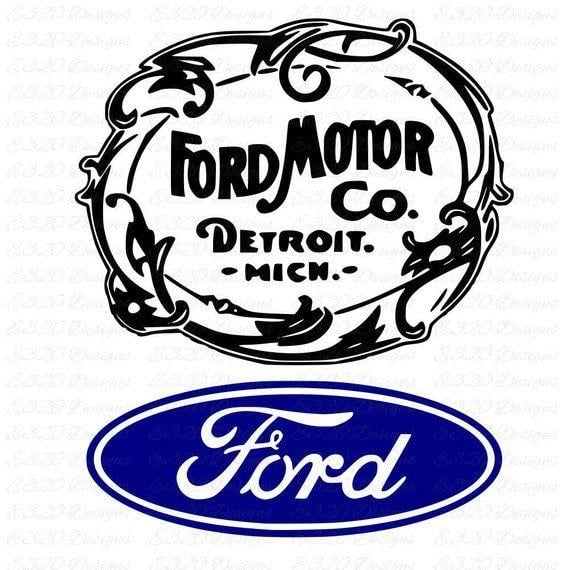 Old School Ford Logo - Ford Old School and Ford Oval Logo Emblem SVG DXF Cut File | Etsy