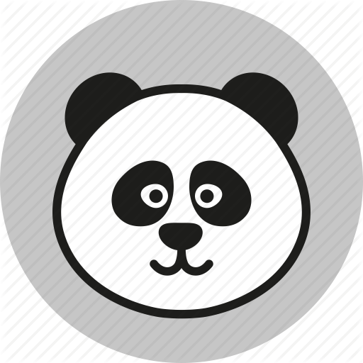 Cute Transparent Logo - Animal, cute, forest, logo, panda, wild, zoo icon