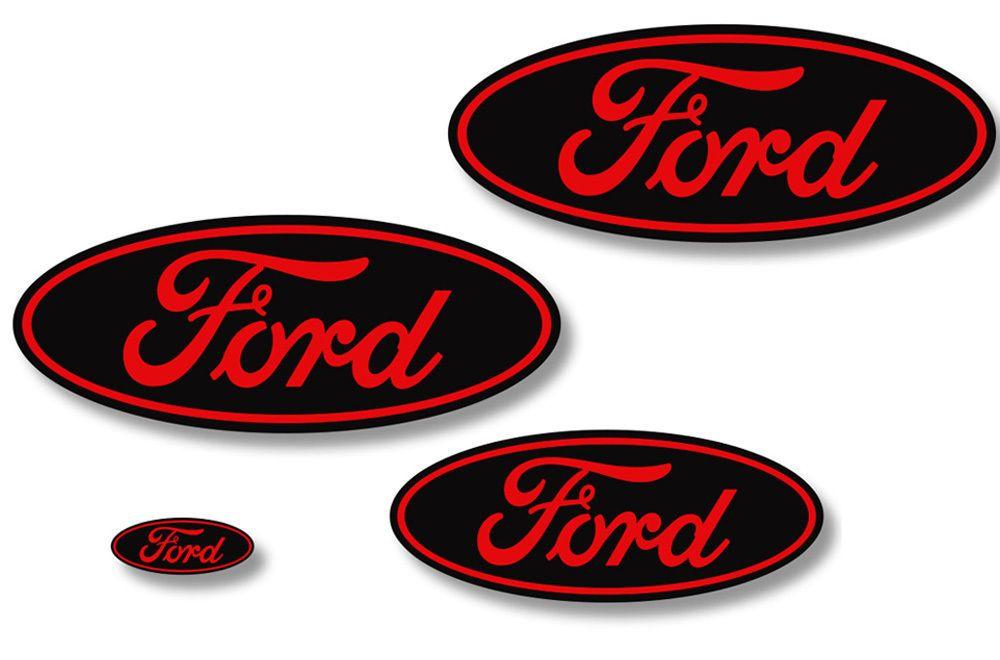 Ford Oval Logo - Ford Overlay Emblem Custom Decals