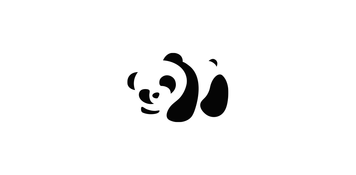 Black and White Panda Logo - Panda | LogoMoose - Logo Inspiration