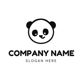 Black and White Panda Logo - Free Panda Logo Designs | DesignEvo Logo Maker