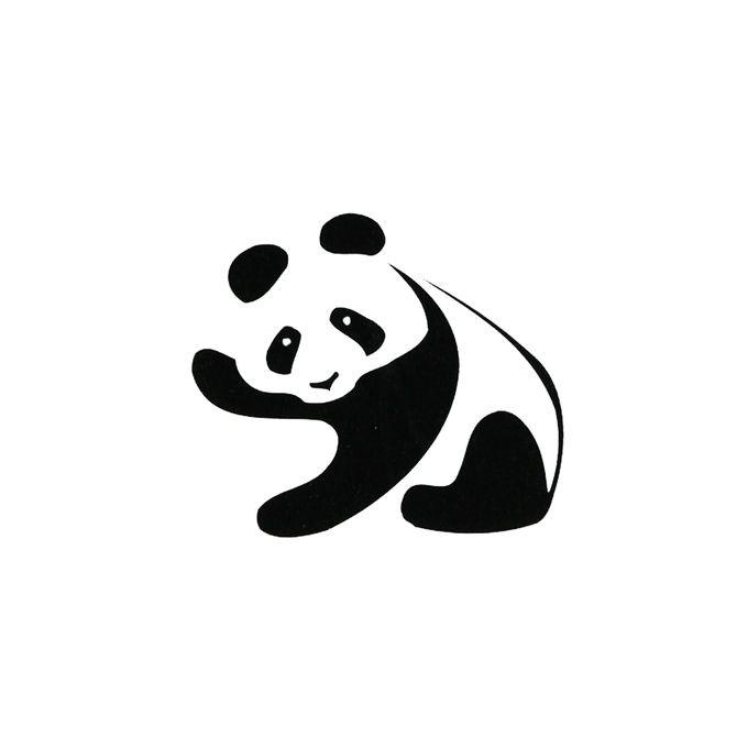 Black and White Panda Logo - Panda Shoes Logo - Logo Database - Graphis