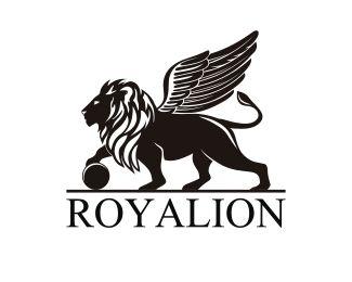 Companies with Lion Logo - ROYALION Logo design - Winged lion logo. Created in cutting edge ...