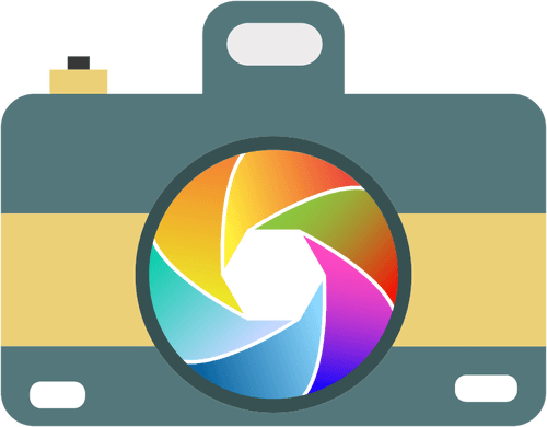 Colorful Camera Shutter Logo - Colorful camera | Public domain vectors