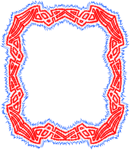 Red Blue U Logo - Free Borders - Red - Blue - White