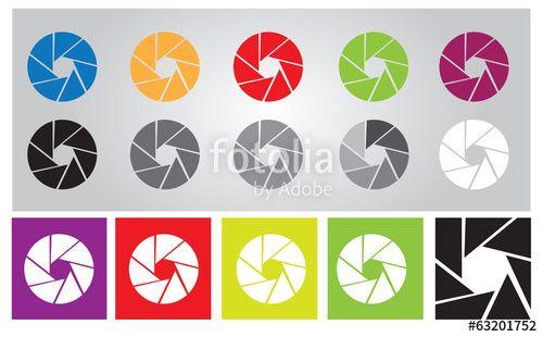Colorful Camera Shutter Logo - Colorful camera shutter logo and Illustration