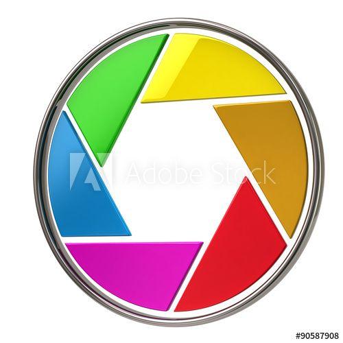 Colorful Camera Shutter Logo - Colorful camera shutter - Buy this stock illustration and explore ...