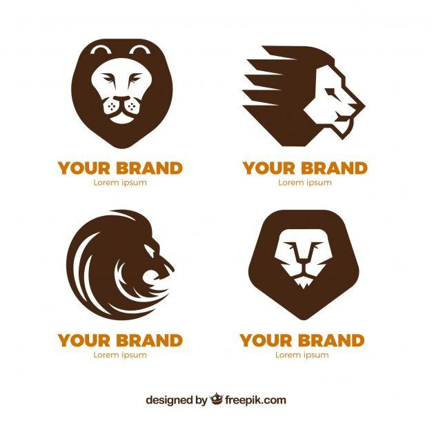 Companies with Lion Logo - Four lion logos for companies Vector