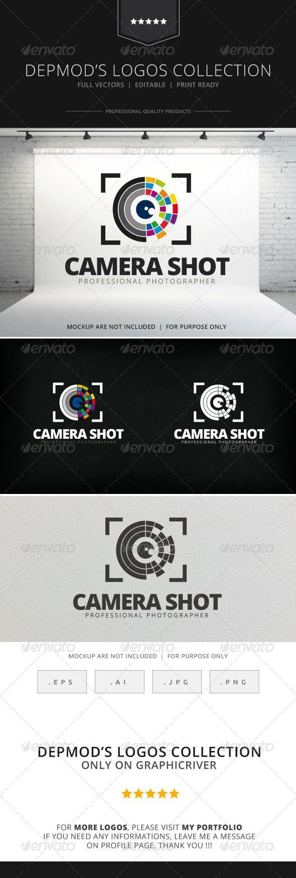 Colorful Camera Shutter Logo - Logo of a stylized colorful camera shutter (with framing). Full