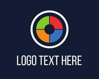 Colorful Camera Shutter Logo - Rgb Logo Maker